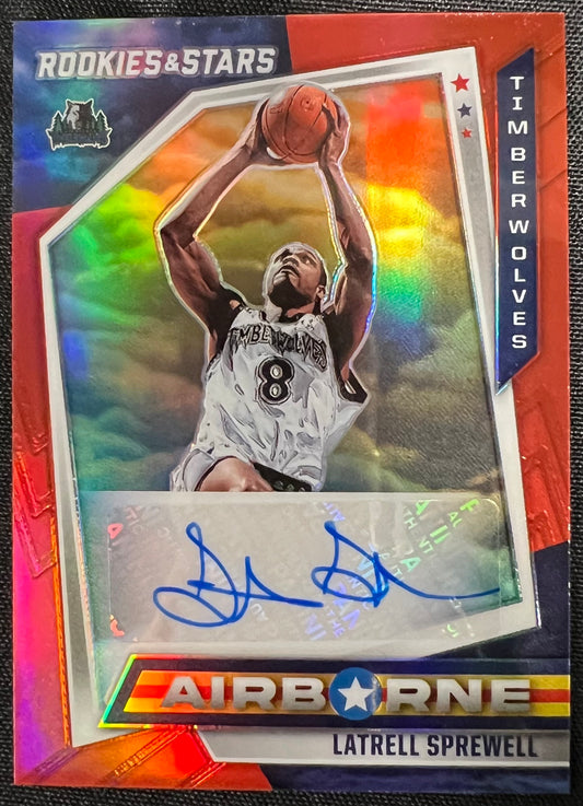 Basketball Latrell Sprewell #AIR-LSP (Panini-Chronicles Rookies and Stars Basketball)