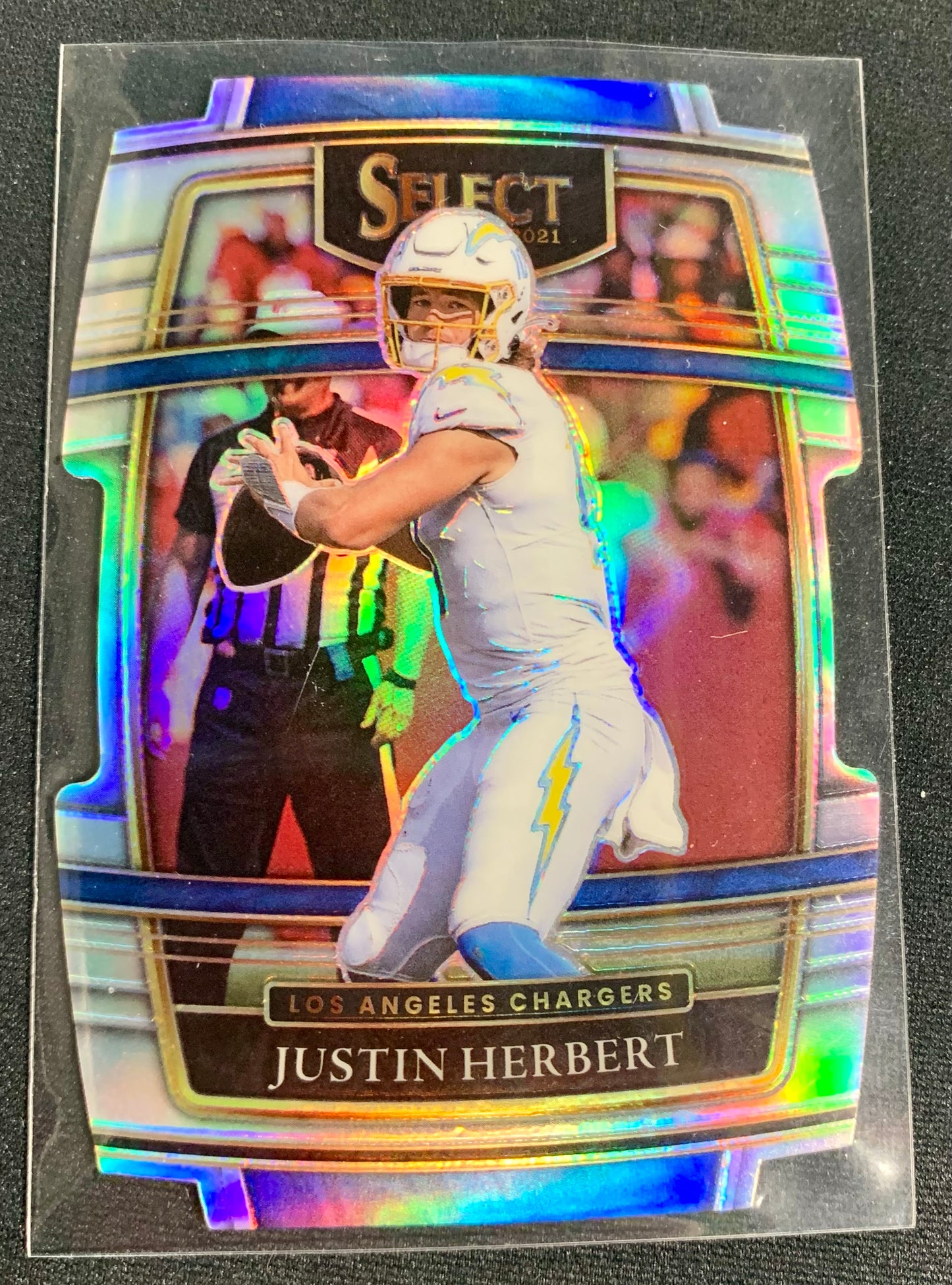 Justin Herbert - 2021 Panini Select - #19 Die Cut Holo