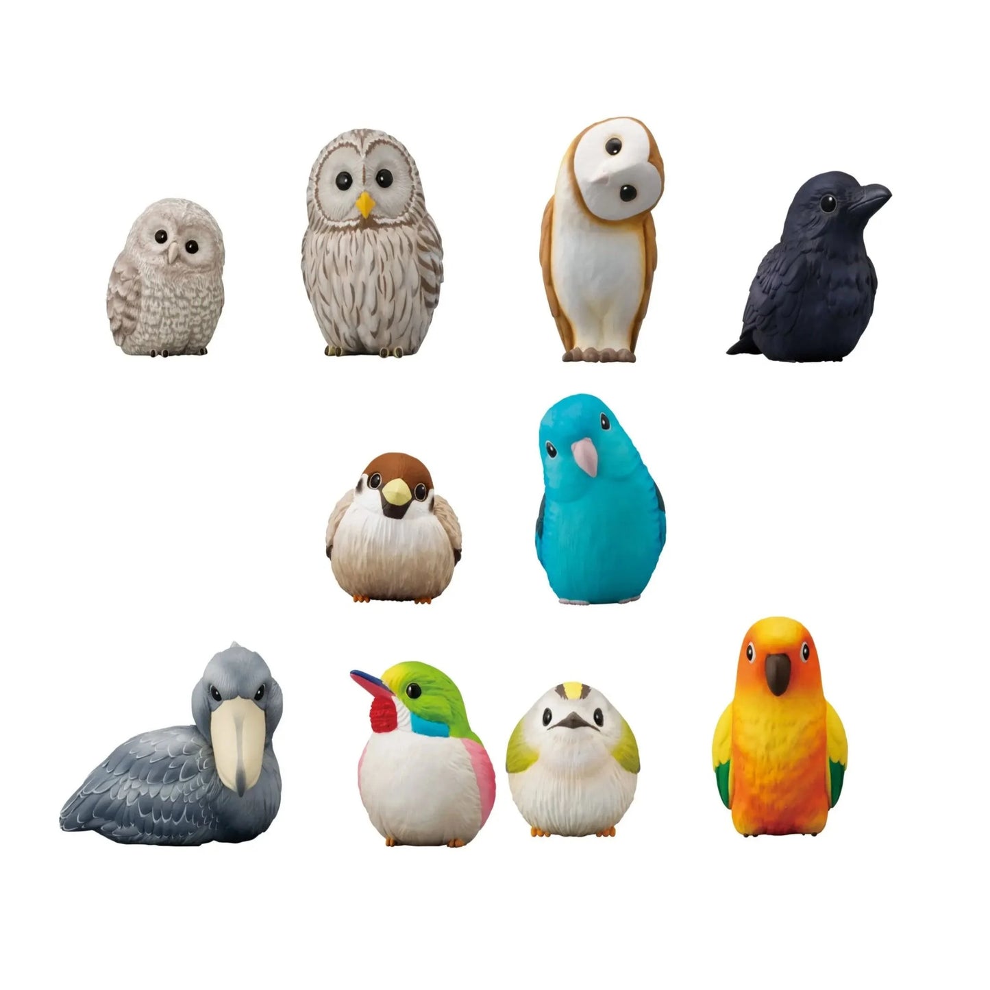 Bandai Shokugan Te-Nori Friends 7 Birds Blind Box