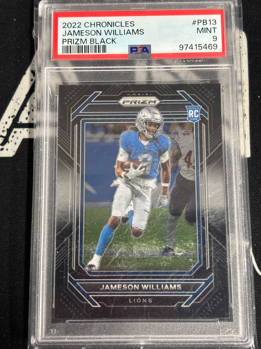 Football - Jameson Williams - 2022 Chronicles #PB13 - PSA 9