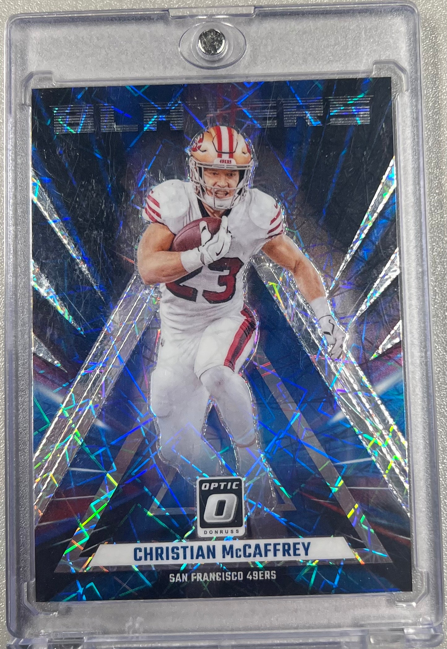 Football Christian McCaffrey #8 (Panini-Donruss Optic Football Blazers)