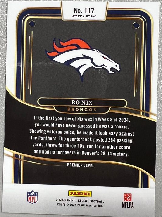Football Bo Nix #117 (Panini-Select Football)