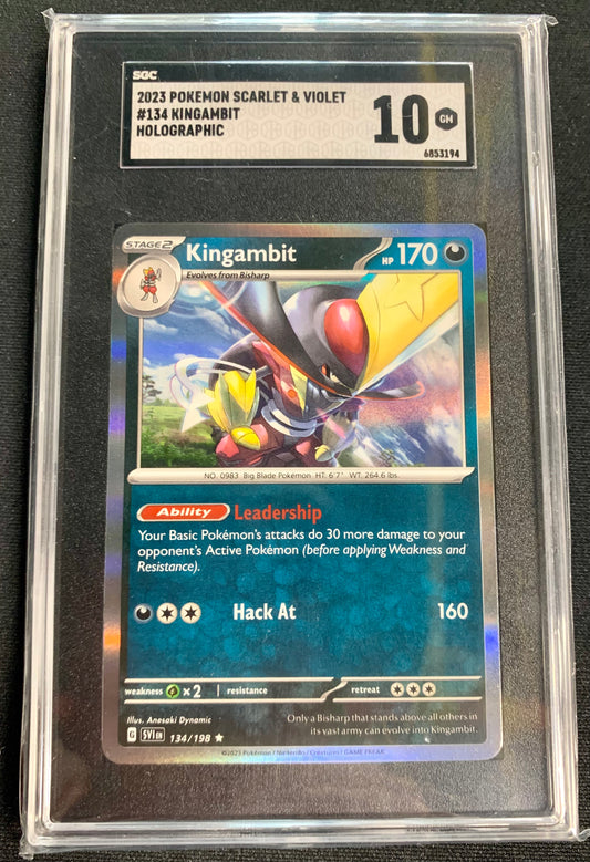 Kingambit - Scarlet & Violet - #134 - Holo - Graded 10