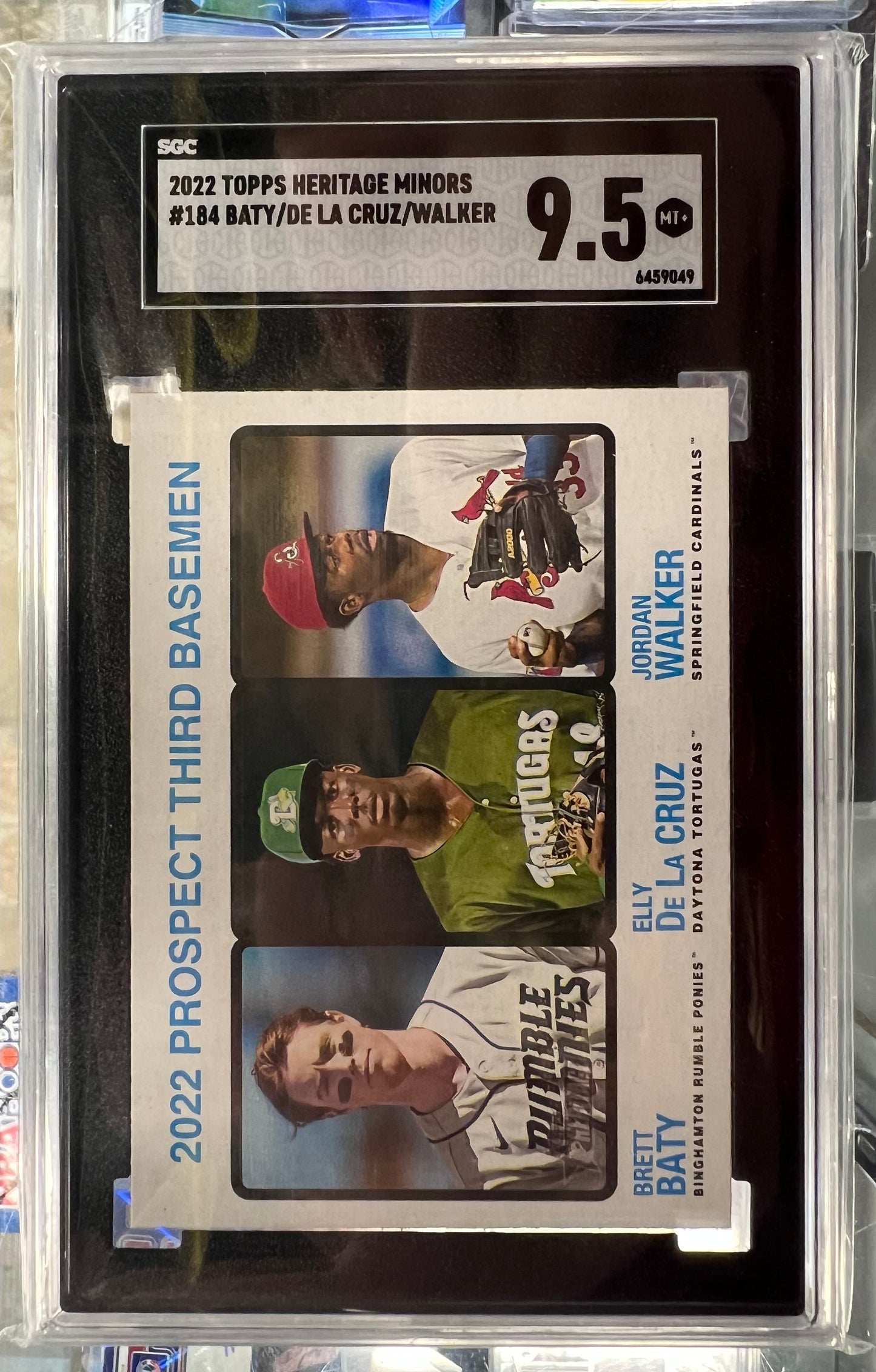 Baseball 2022 prospect third basemen graded 9.5 Bret Baty, Elly De La Cruz, and Jordan Walker #184