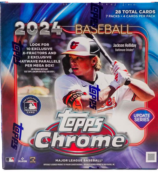 2024 Topps Chrome Update Series Baseball Mega Box