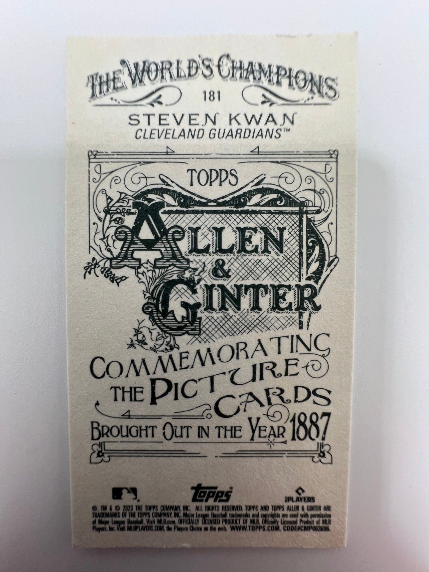 Steven Kwan - Topps Allen & Ginter 2023 - #181