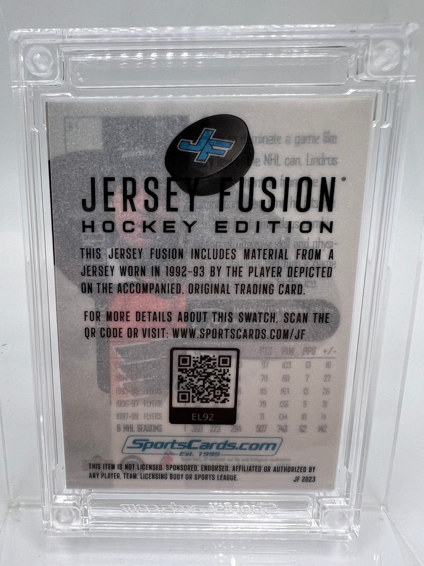 Eric Lindros - Jersey Fusion 13/75