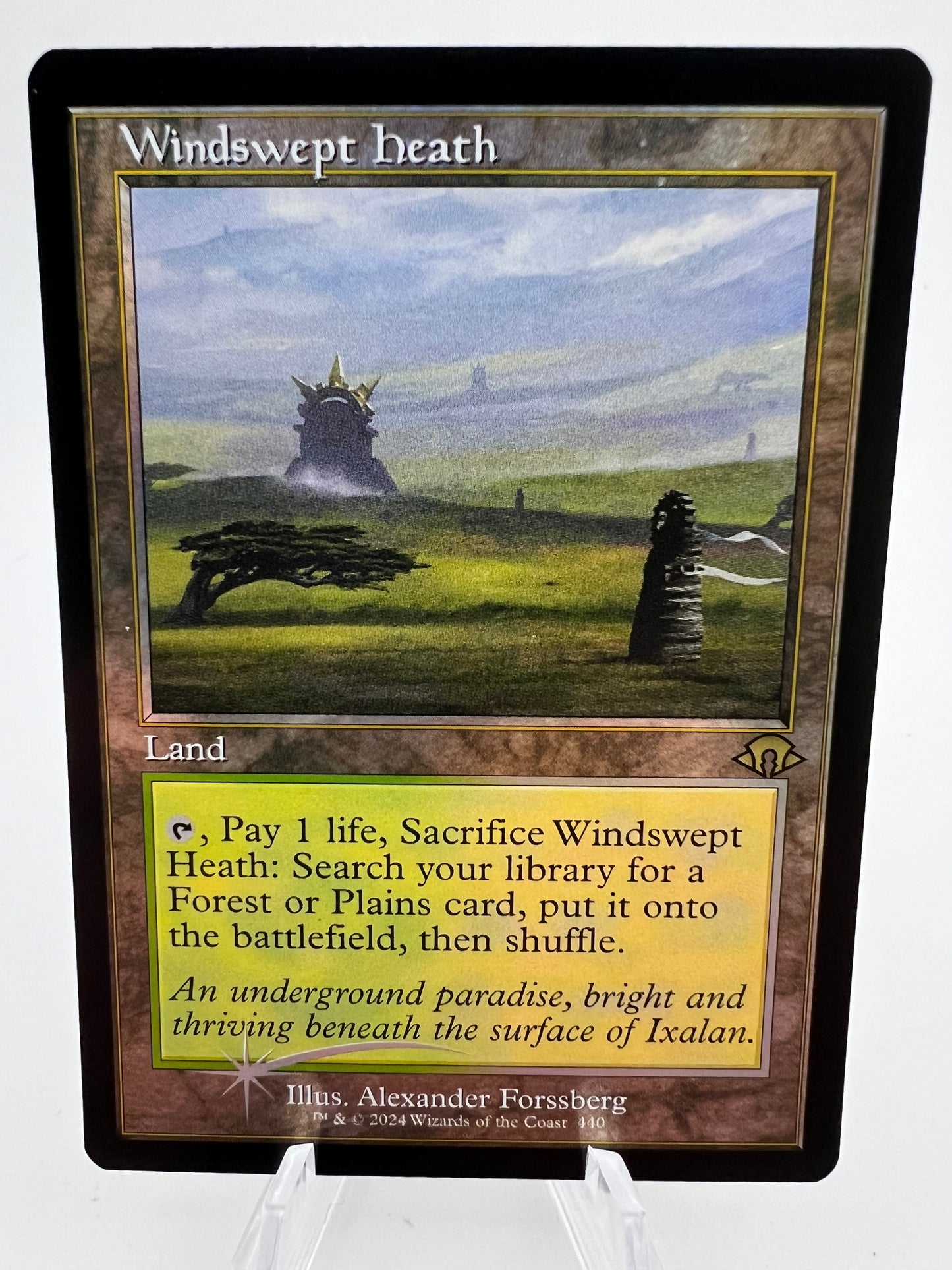 Windswept Heath MTG Modern Horizons 3 Retro Frame Rare Hollow