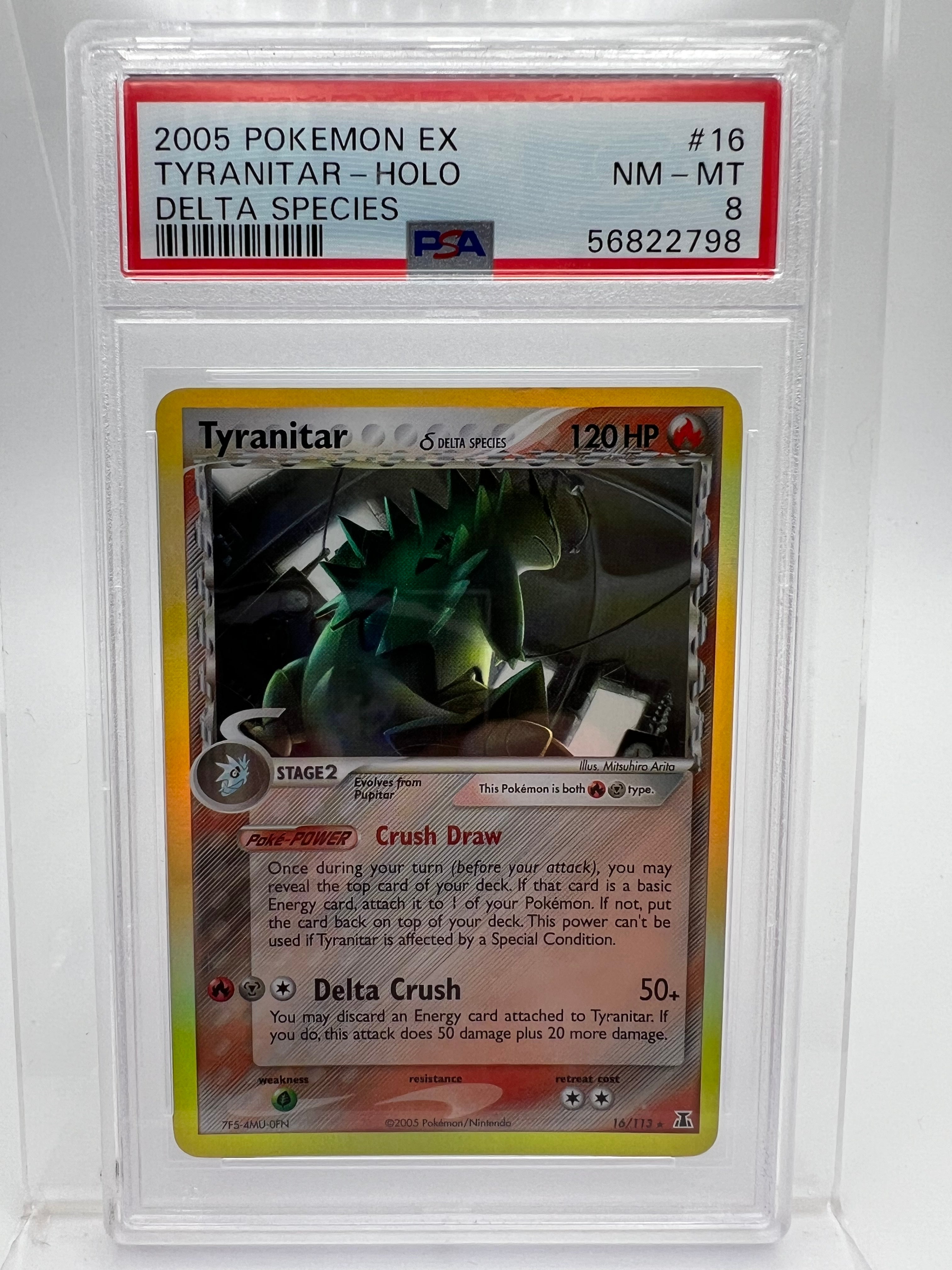 Pokemon Tyranitar Delta Species PSA shops 8