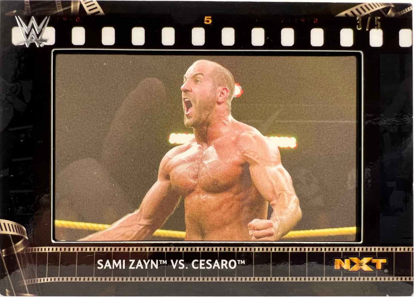 Topps WWE NXT Sami Zayn Vs Cesaro 3/5 Commemorative Film Strip