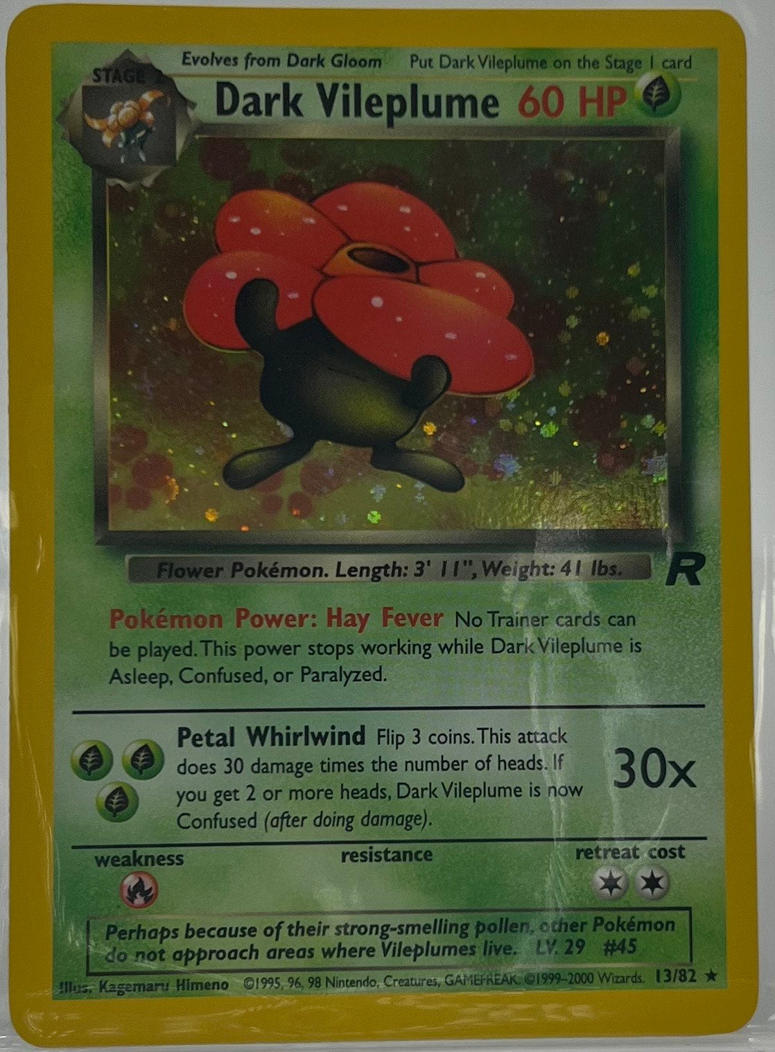 Pokemon Dark Vileplume 13/82 (Team Rocket) Reverse Holo