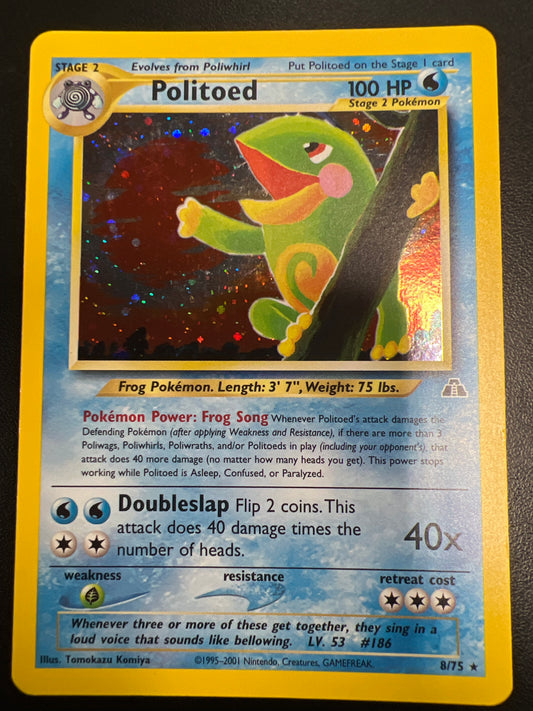 Pokemon Politoed 8/75 Neo Discovery