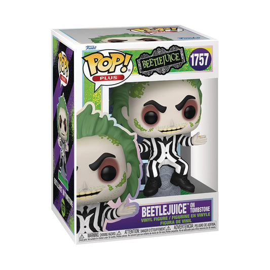 Pop Plus Beetlejuice S3 Beetlejuice W Tombstone Figure