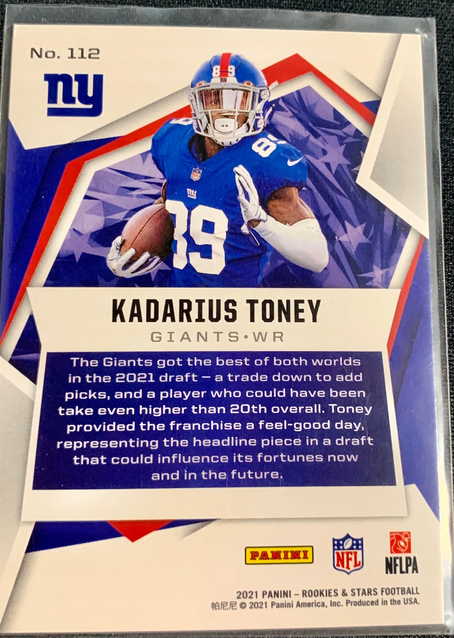 Kadarius Toney - 2021 Stars and Rookies - RC #112 /80