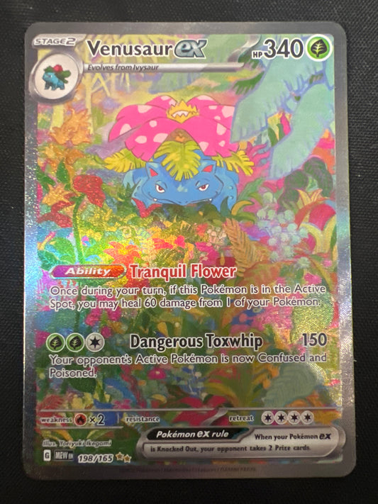 Pokémon Venusaur EX 198/165 (Full art) Scarlet and Violet