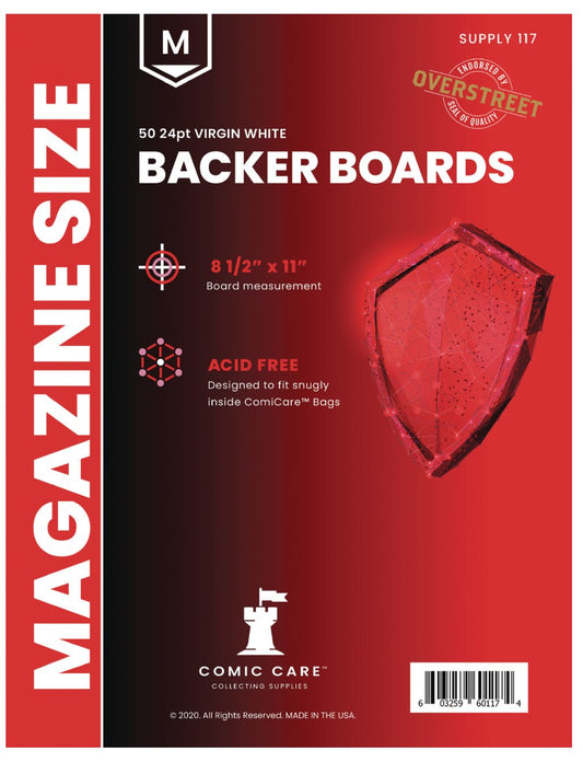 Comic Supplies - Comic Care Magazine Boards - Fan - Tastic Cards & Comics - ComiCare
