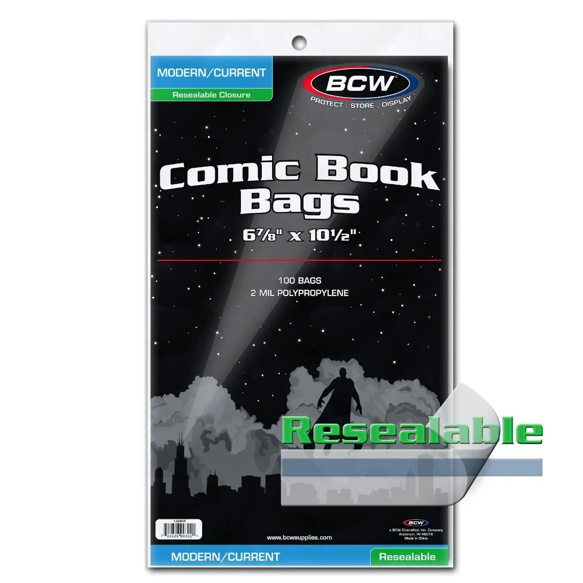 Comic Supplies - Current Resealable Comic Bags 100pk - Fan - Tastic Cards & Comics - OTHER PUBLISHERS
