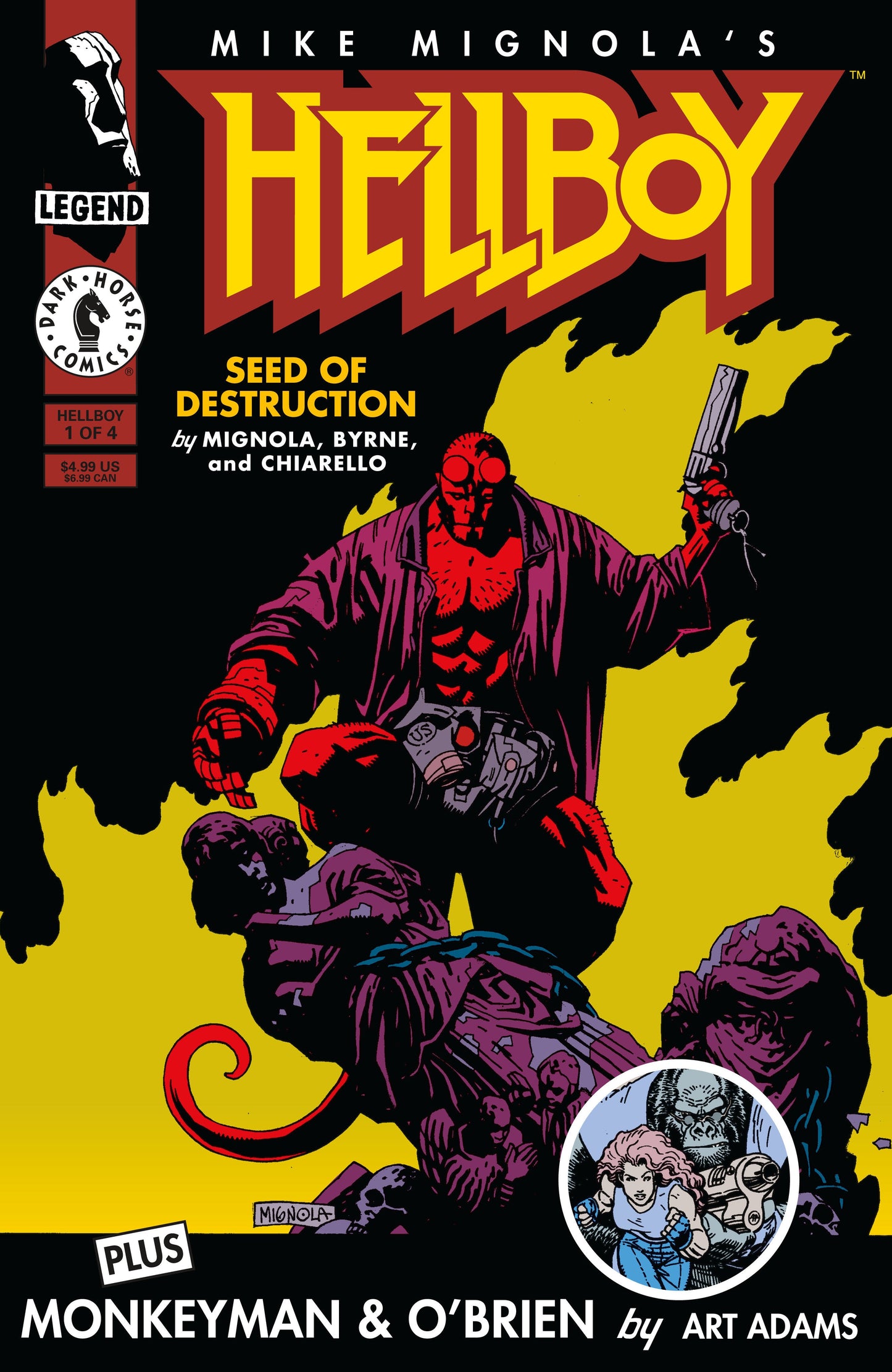 Comics - Hellboy: Seed Of Destruction 1 (Facsimile Reprint) (Cover A) (Mike Mignola) - Fan-Tastic Cards & Comics - Dark Horse