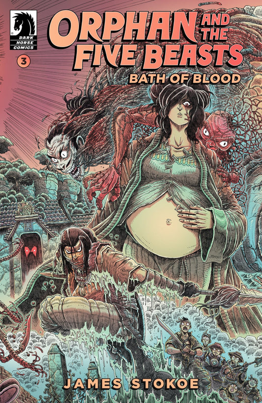Comics - Orphan And The Five Beasts: Bath Of Blood 3 (Cover A) (James Stokoe) - Fan - Tastic Cards & Comics - Dark Horse
