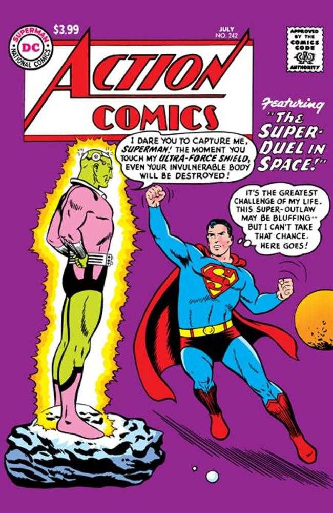 Comics - Action Comics 242 Facsimile Edition Cover A Curt Swan - Fan-Tastic Cards & Comics - DC Comics