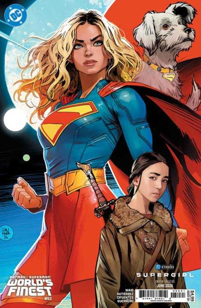 Comics - Batman Superman Worlds Finest 52 Cover D Dan Mora Supergirl Movie Card Stock Variant - Fan-Tastic Cards & Comics - DC Comics