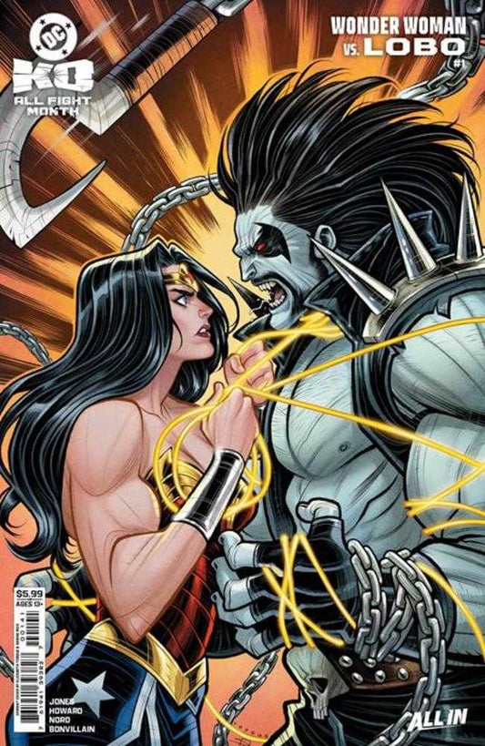 Comics - DC K.O. Wonder Woman vs Lobo 1 (One Shot) Cover D Elizabeth Torque Card Stock Variant - Fan - Tastic Cards & Comics - DC Comics