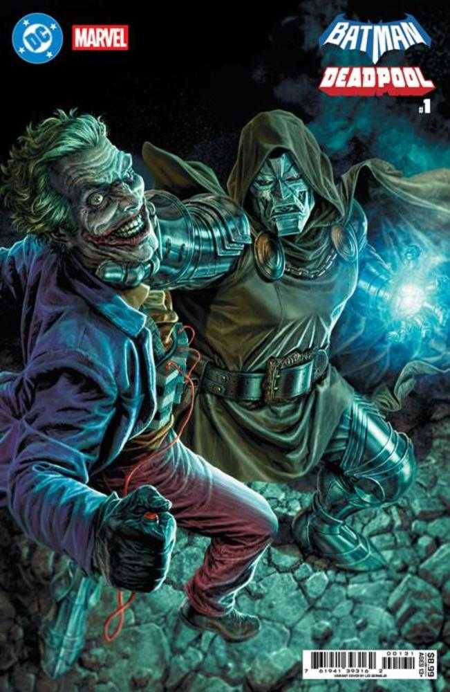 Comics - DC Marvel Batman Deadpool 1 (One Shot) Cover C Lee Bermejo Joker Dr Doom Card Stock Variant - Fan - Tastic Cards & Comics - DC Comics