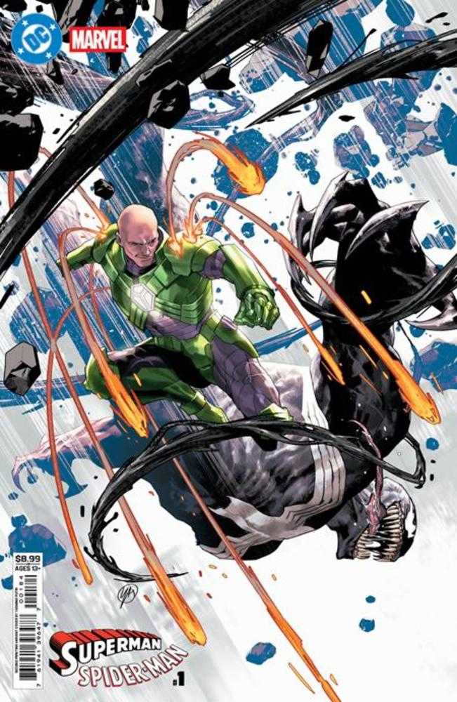 Comics - DC Marvel Superman Spider-Man 1 (One Shot) 2nd Print Cover C Yasmine Putri Card Stock Variant - Fan-Tastic Cards & Comics - DC Comics