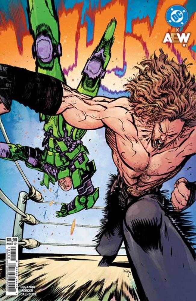 Comics - DC X Aew 1 (Of 2) Cover B Daniel Warren Johnson Card Stock Variant - Fan-Tastic Cards & Comics - DC Comics