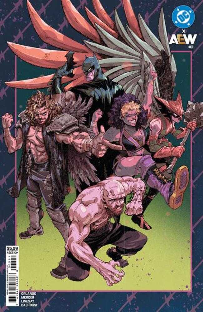 Comics - DC X Aew 2 (Of 2) Cover B Ricardo Lopez Ortiz Card Stock Variant - Fan-Tastic Cards & Comics - DC Comics