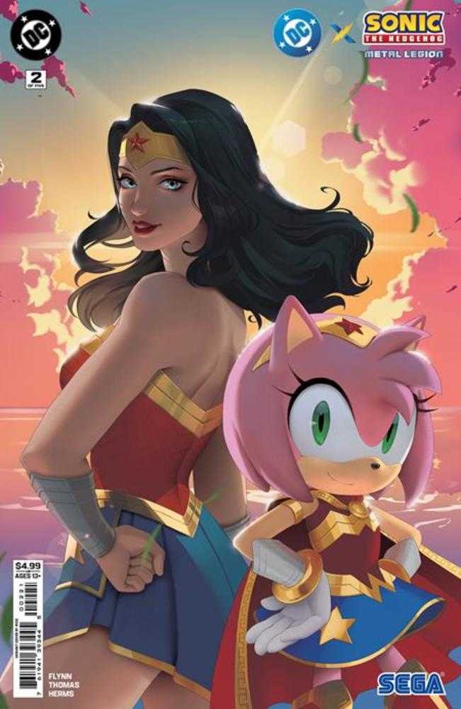 Comics - DC X Sonic The Hedgehog The Metal Legion 2 (Of 5) Cover B R1 C0 Card Stock Variant - Fan-Tastic Cards & Comics - DC Comics