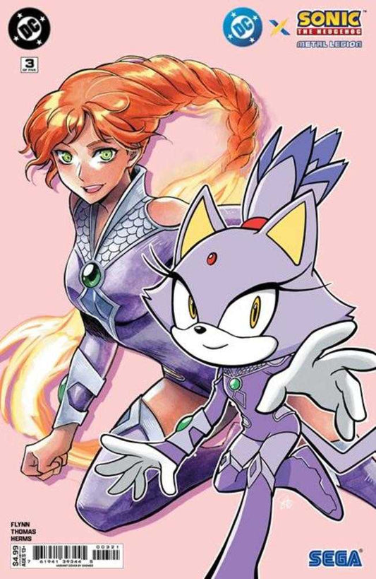 Comics - DC X Sonic The Hedgehog The Metal Legion 3 (Of 5) Cover B Saowee Card Stock Variant - Fan-Tastic Cards & Comics - DC Comics