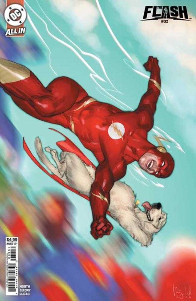 Comics - Flash 32 Cover E Ben Caldwell April Drools Card Stock Variant - Fan-Tastic Cards & Comics - DC Comics