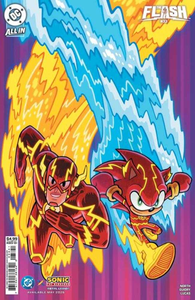 Comics - Flash 33 Cover D Dan Hipp DC X Sonic Card Stock Variant - Fan-Tastic Cards & Comics - DC Comics