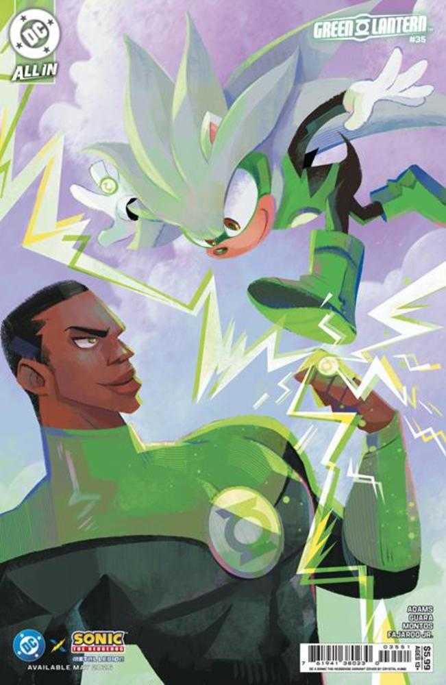 Comics - Green Lantern 35 Cover E Crystal Kung DC X Sonic Card Stock Variant - Fan-Tastic Cards & Comics - DC Comics