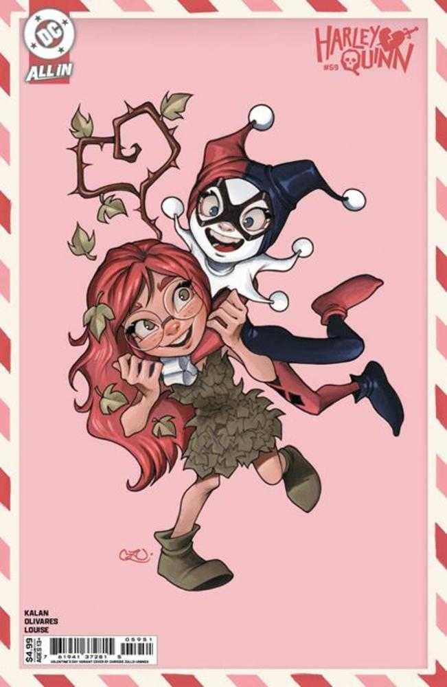 Comics - Harley Quinn 59 Cover E Chrissie Zullo Valentines Day Card Stock Variant - Fan-Tastic Cards & Comics - DC Comics