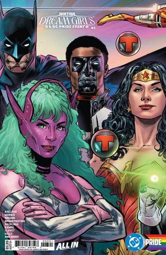 Comics - Justice League Dream Girls A DC Pride Event 3 (Of 4) Cover B Phil Jimenez Connecting Card Stock Variant - Fan-Tastic Cards & Comics - DC Comics