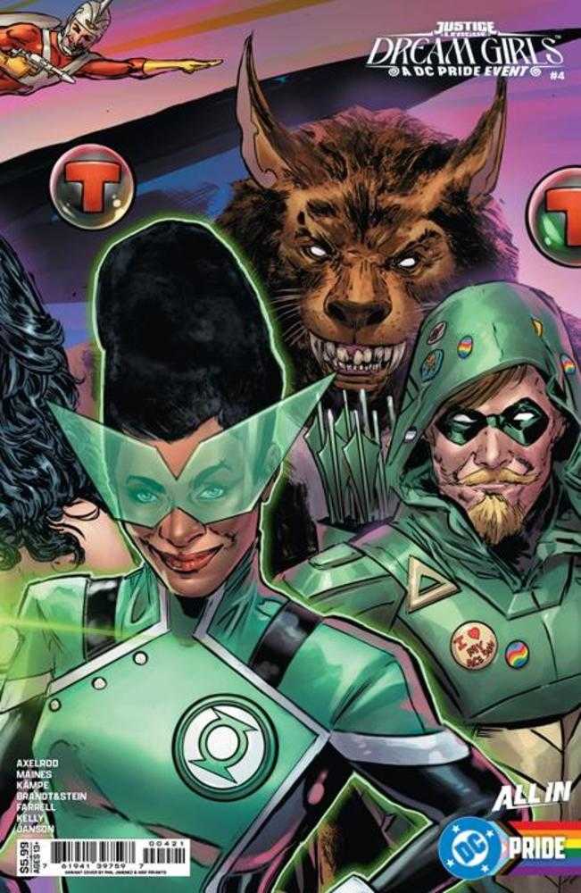 Comics - Justice League Dream Girls A DC Pride Event 4 (Of 4) Cover B Phil Jimenez Connecting Card Stock Variant - Fan-Tastic Cards & Comics - DC Comics