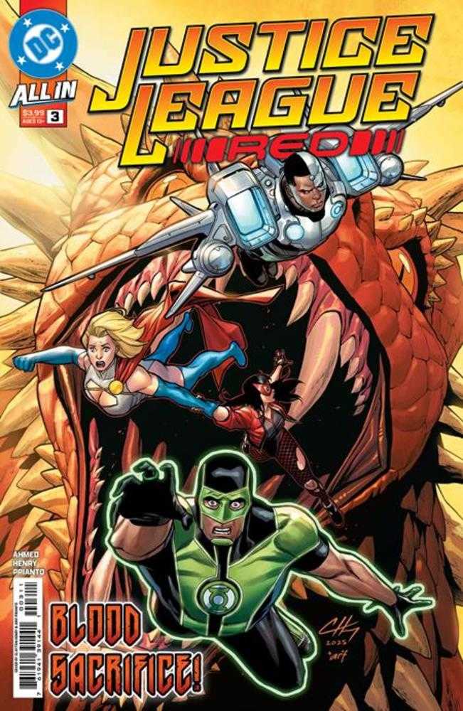Comics - Justice League Red 3 (Of 6) Cover A Clayton Henry - Fan - Tastic Cards & Comics - DC Comics