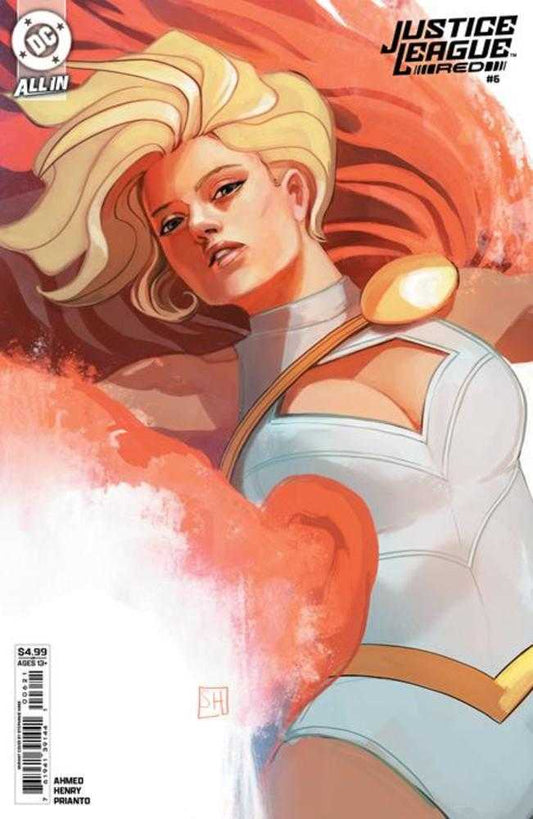 Comics - Justice League Red 6 (Of 6) Cover B Stephanie Hans Card Stock Variant - Fan-Tastic Cards & Comics - DC Comics