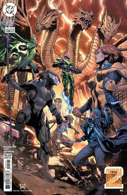 Comics - Justice League vs Godzilla vs Kong 2 5 (Of 7) Cover C Lucas Meyer Card Stock Variant - Fan-Tastic Cards & Comics - DC Comics