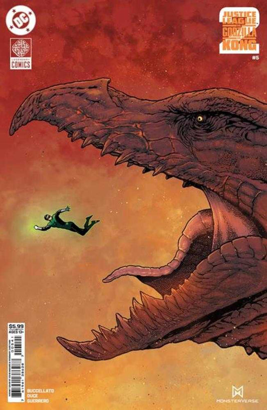 Comics - Justice League vs Godzilla vs Kong 2 5 (Of 7) Cover D Kevin Maguire Card Stock Variant - Fan-Tastic Cards & Comics - DC Comics