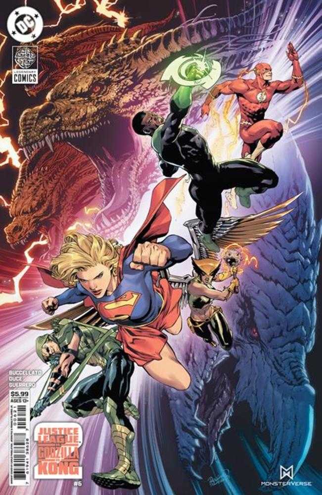 Comics - Justice League vs Godzilla vs Kong 2 6 (Of 7) Cover B Carlo Pagulayan Card Stock Variant - Fan-Tastic Cards & Comics - DC Comics