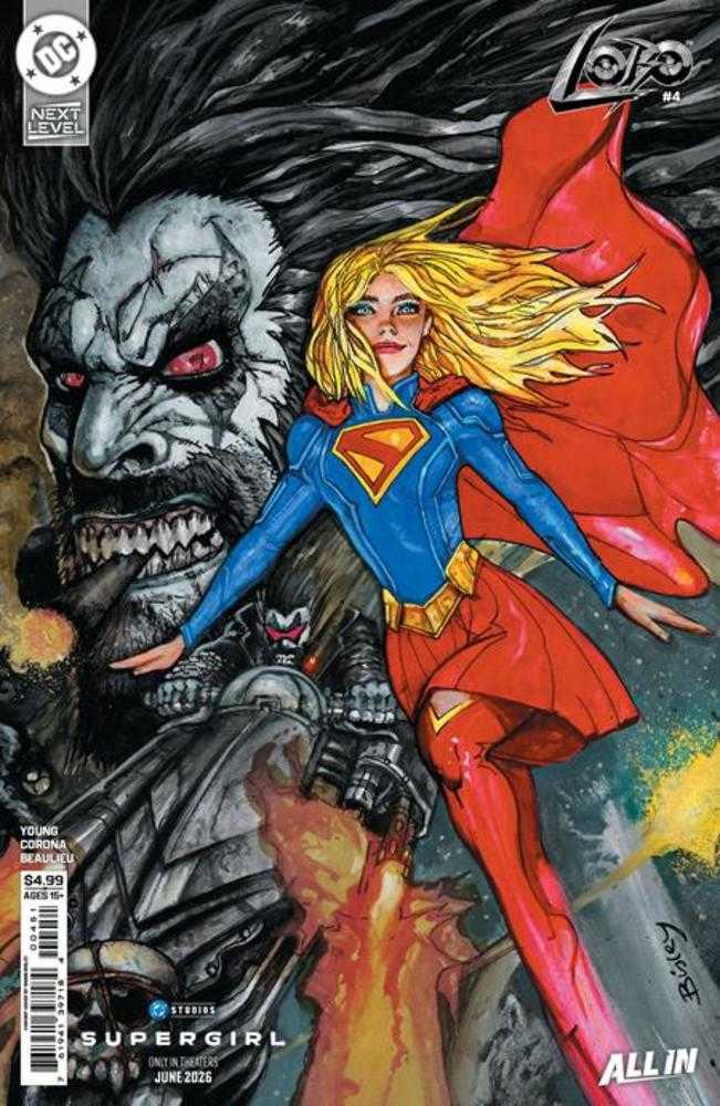 Comics - Lobo 4 Cover E Simon Bisley Supergirl Movie Card Stock Variant - Fan-Tastic Cards & Comics - DC Comics
