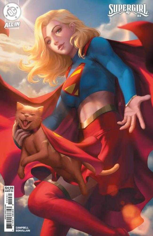 Comics - Supergirl 4 Cover C Ejikure Card Stock Variant - Fan - Tastic Cards & Comics - DC Comics