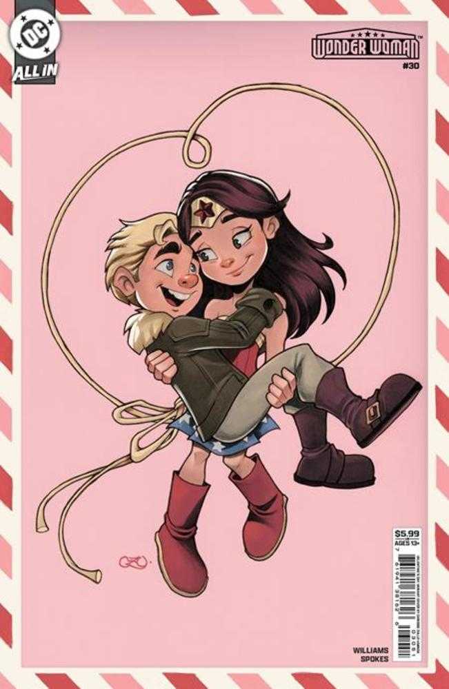 Comics - Wonder Woman 30 Cover E Chrissie Zullo Valentines Day Card Stock Variant - Fan-Tastic Cards & Comics - DC Comics