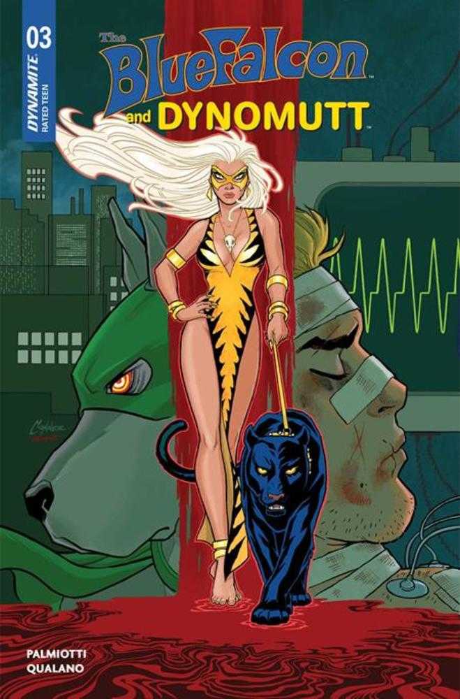 Comics - Blue Falcon & Dynomutt 3 Cover B Amanda Conner Variant - Fan - Tastic Cards & Comics - Dynamite Entertainment