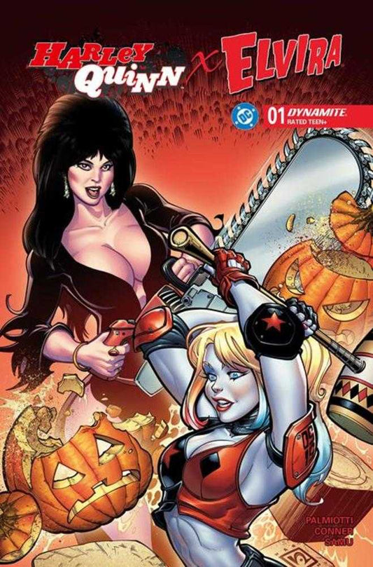 Comics - Harley Quinn X Elvira 1 Cover B Chad Hardin Variant - Fan - Tastic Cards & Comics - Dynamite Entertainment