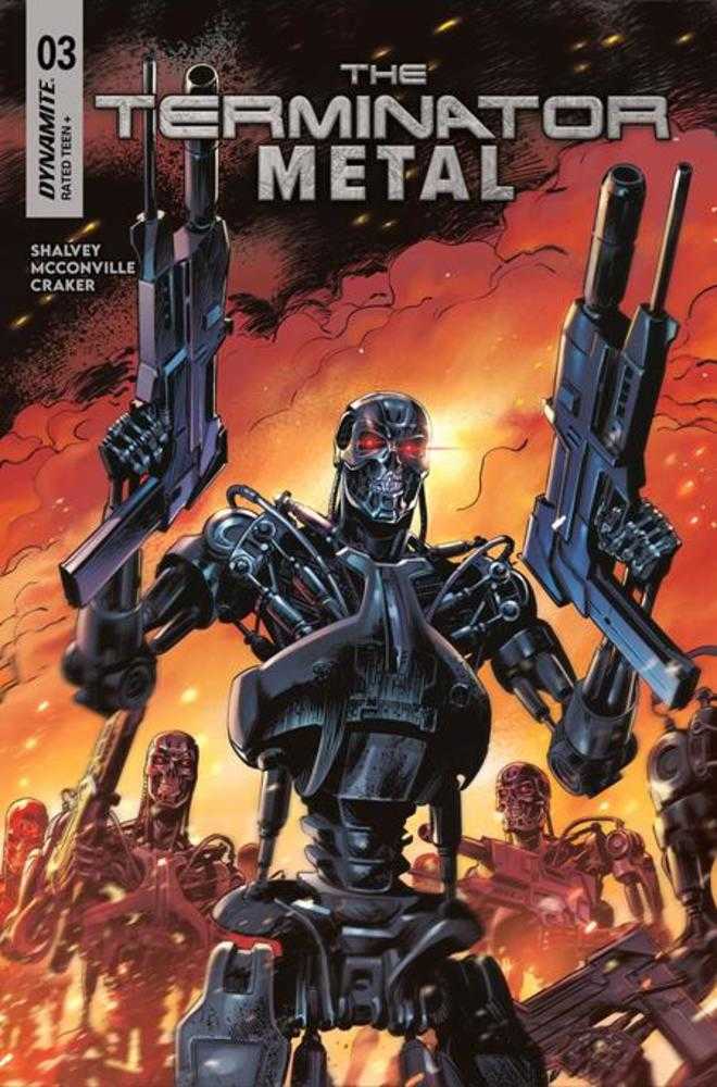 Comics - Terminator Metal 3 Cover D Paolo Antiga Variant - Fan - Tastic Cards & Comics - Dynamite Entertainment