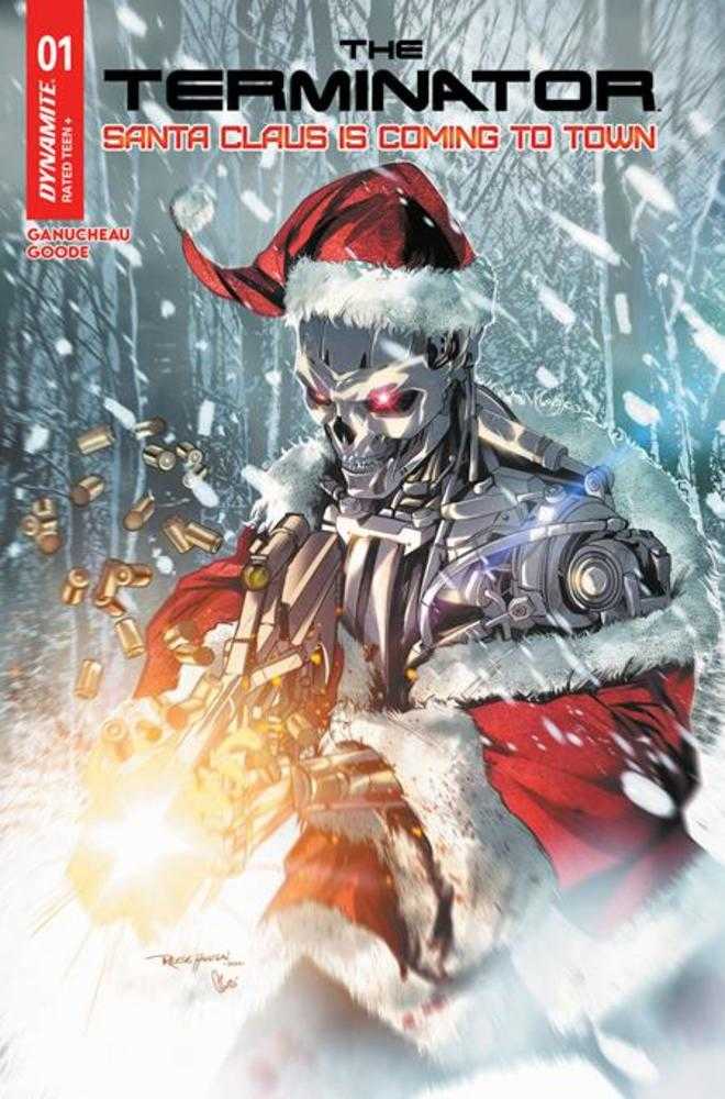 Comics - Terminator Santa Claus Is Coming To Town 1 (One Shot) Cover C Reese Hannigan Variant - Fan-Tastic Cards & Comics - Dynamite Entertainment
